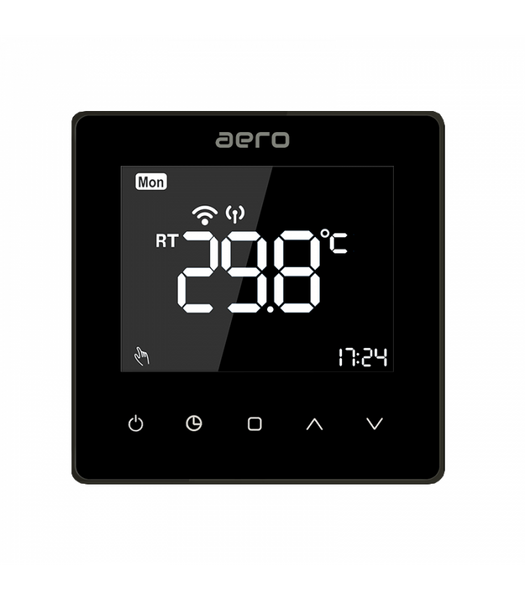 Termostat ambient AERO TP608RFW Wi-Fi Black 11368 foto