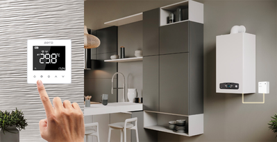 Termostat ambient AERO TP608RFW Wi-Fi White 11369 foto