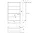 Radiator baie inox Mario Аncona 800x530/500 11178 foto 2