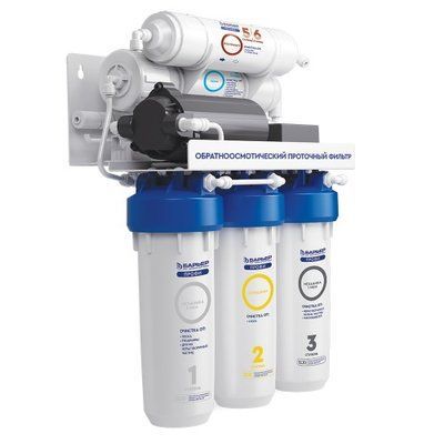 Statie de filtrare cu osmoză inversă BARIER PROFI OSMO 100 boost 12004 foto