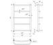 Radiator baie inox Mario Lux HP 650x430/400 11129 foto 2