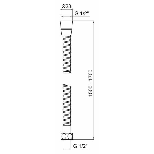 Furtun Dus LIDZ (CRM) 50 06 150 00 (1.5m) 10445 foto